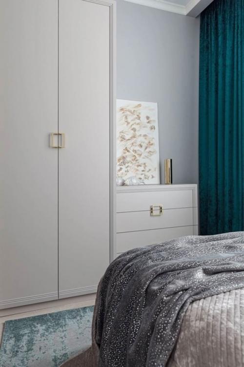 Интерьер однокомнатной квартиры в стиле неоклассика. 06