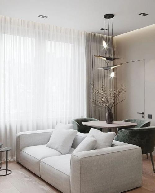 Современный интерьер в невероятно строгом стиле. 07