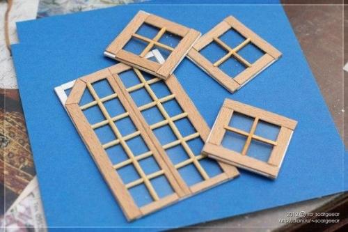 Очаровательный домик из картона. 08