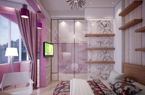 Замечательные идеи совмещения комнаты и лоджии. 09