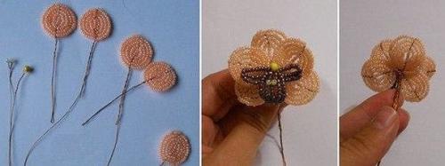 Орхидея из бисера. 04