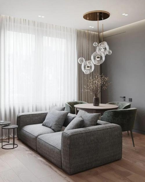 Современный интерьер в невероятно строгом стиле. 03