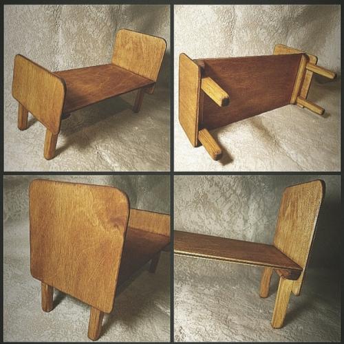 Один из самых необычных и интересных проектов, которые я делала - мебель для игрушек. 03