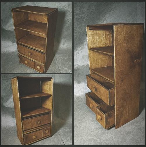 Один из самых необычных и интересных проектов, которые я делала - мебель для игрушек. 06