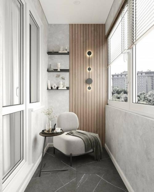 Современный интерьер в спокойной палитре. 09