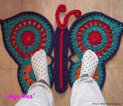 5 красивых ковриков для дома - мы вяжем крючком! 05