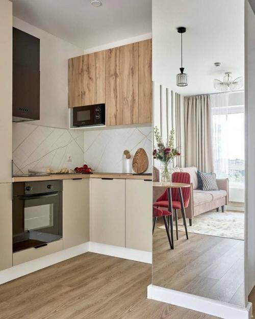 Яркие акценты в интерьере однокомнатной квартиры 32 кв. 03