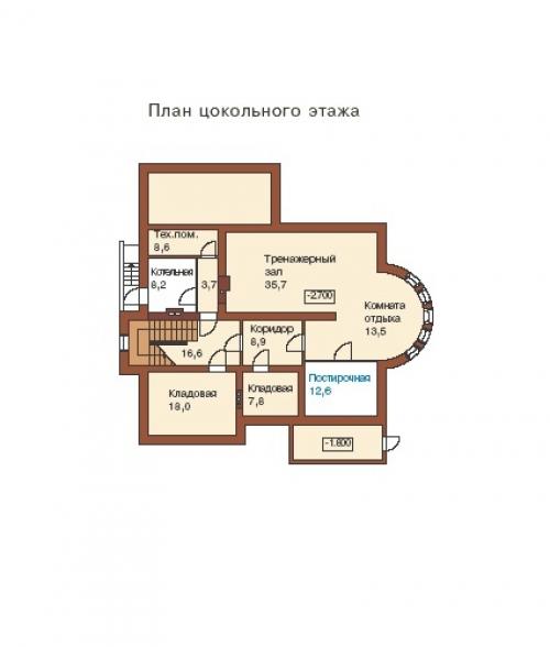 Эскизный проект комфортабельного современного коттеджа. 02