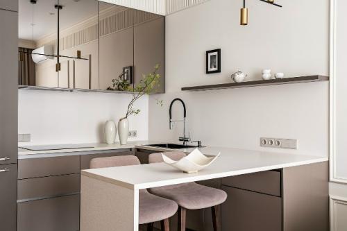 Необычная перепланировка 1-комнатной квартиры 49, 4 м 2 в ЖК вереск в Москве. 02