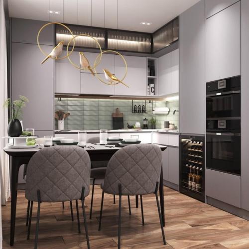 Дизайн 3-комнатной квартиры для семьи из 4 человек (супруги и 2 детей - мальчиков) в исполнении Жанны Филатовой, нашей ученицы. 01