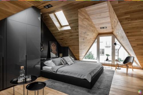 Мансардная квартира молодого юриста в Польше. 01