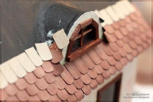 Очаровательный домик из картона. 05