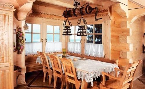 Квартира - изба.  Интерьер в русском стиле.