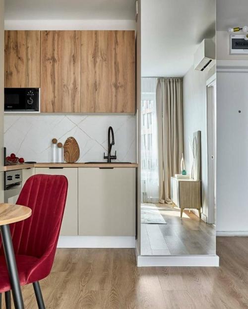 Яркие акценты в интерьере однокомнатной квартиры 32 кв. 01