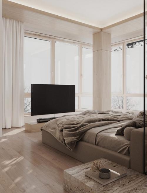 Интерьер в светлых оттенках. 05