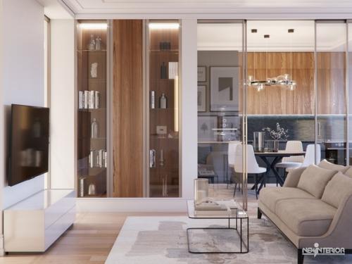 Интерьер гостиной, в проекте дизайна интерьера квартиры, расположенной в Санкт-петербурге в ЖК граф орлов - 3. это несогласованная версия. 03