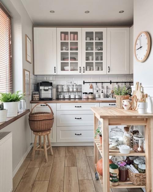 Интерьер кухни в скандинавском стиле. 01