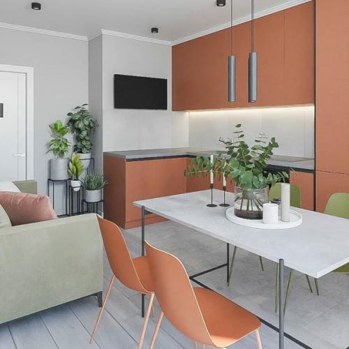 Дизайн проект кухни - гостиной. 04