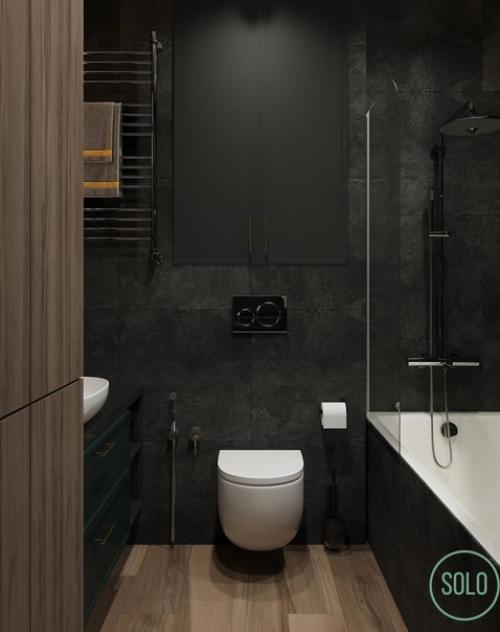 Несколько вариантов оформления санузла. 06