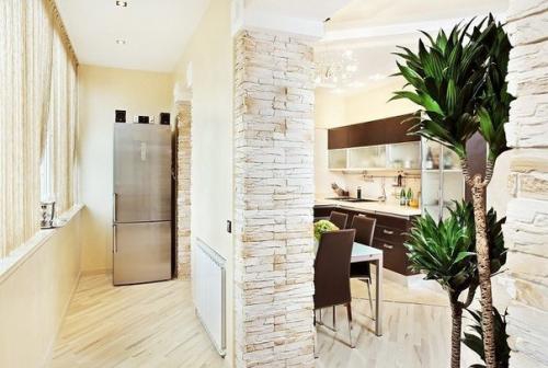 Замечательные идеи совмещения комнаты и лоджии. 08