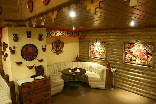 Квартира - изба.  Интерьер в русском стиле.