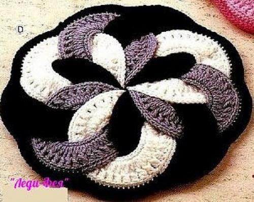 5 красивых ковриков для дома - мы вяжем крючком! 07