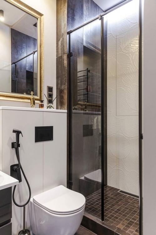 Интерьер однокомнатной квартиры в стиле неоклассика. 07