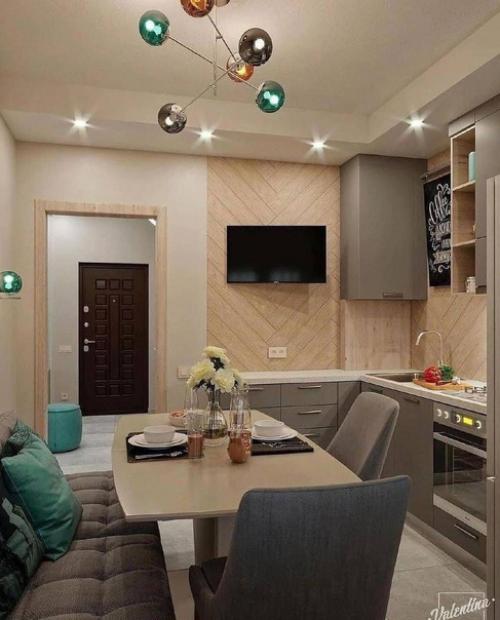 Стильный интерьер кухни. 02