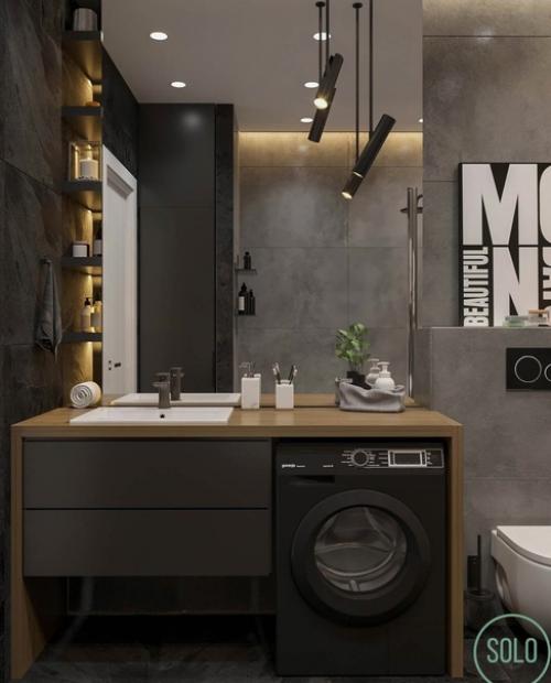 Несколько вариантов оформления санузла. 02