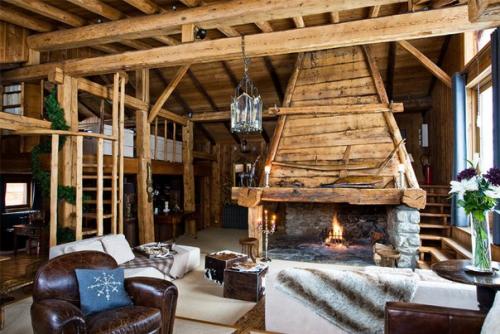 Стиль дизайна интерьера: шале. 06