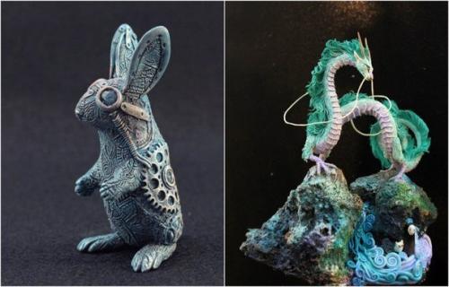 Евгений хонтор - российский художник, создающий сказочные и яркие игрушки, каждая из которых состоит из множества деталей. 08