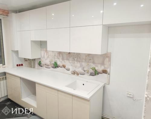 Нежная кухня в пастельных тонах для Марины Алексеевны и её семьи. 01