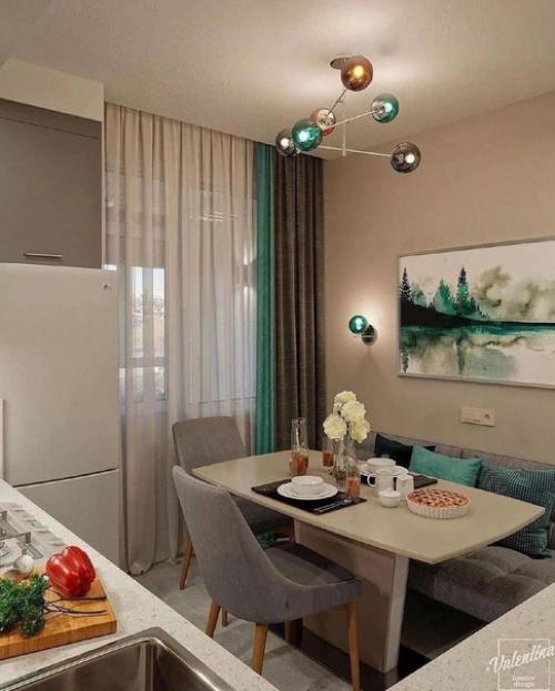 Стильный интерьер кухни. 03