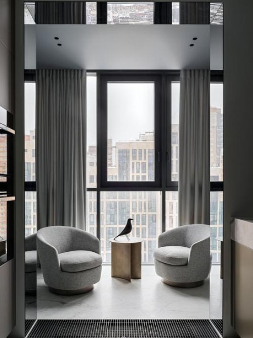 Реализованный интерьер квартиры, площадью 80 кв. 01