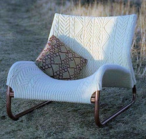 Обвязанные кресла в интерьере. 03