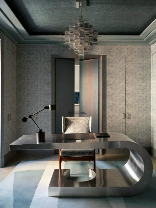 Таунхаус в верхнем ист - сайде Нью-йорка получил обновлённый интерьер от Жан - Луи деньо. 03