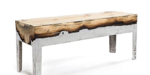 Эффектная мебель из необработанного дерева и алюминия от дизайнера Hilla Shamia. 03