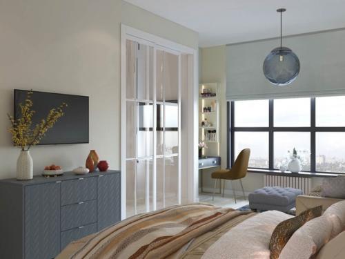 Однушка с большой ванной и спальней - гостиной. 02