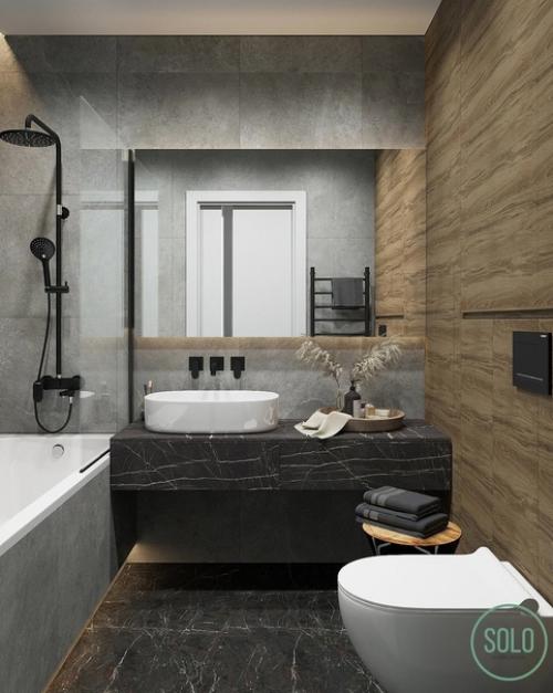 Несколько вариантов оформления санузла. 05