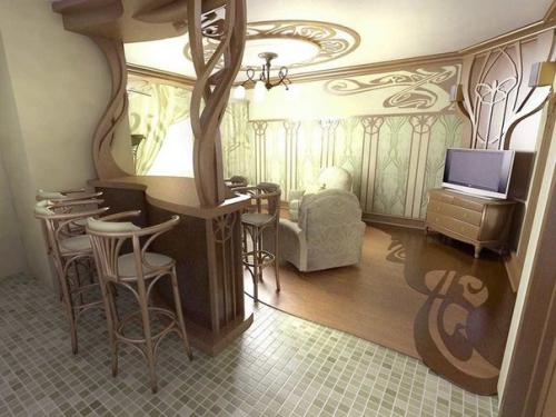 Стиль модерн в интерьере. 01