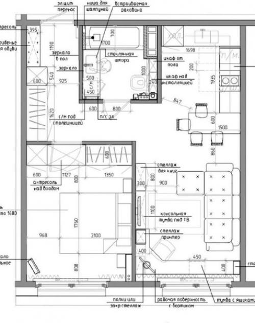 Стильная квартира. В светлых и ярких цветах. 09