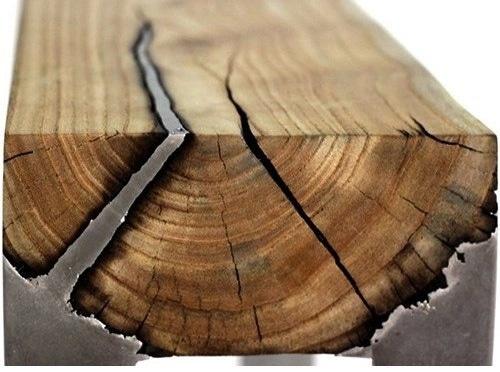 Эффектная мебель из необработанного дерева и алюминия от дизайнера Hilla Shamia. 05