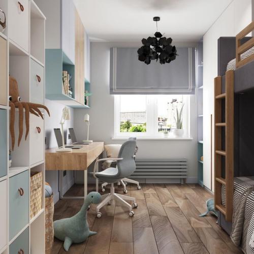 Дизайн 3-комнатной квартиры для семьи из 4 человек (супруги и 2 детей - мальчиков) в исполнении Жанны Филатовой, нашей ученицы. 03