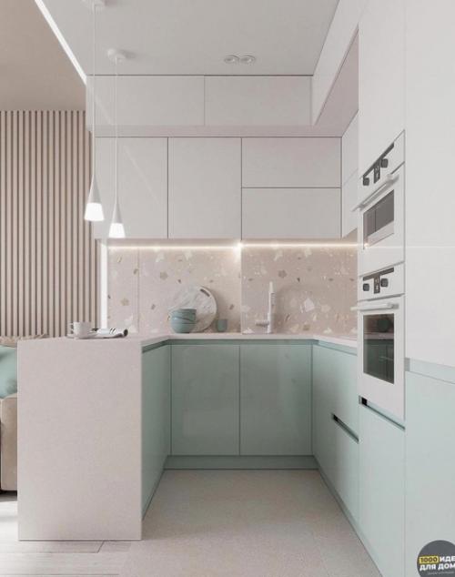 Интерьер кухни - гостиной. 01