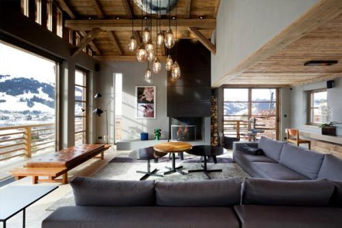 Стиль дизайна интерьера: шале. 07