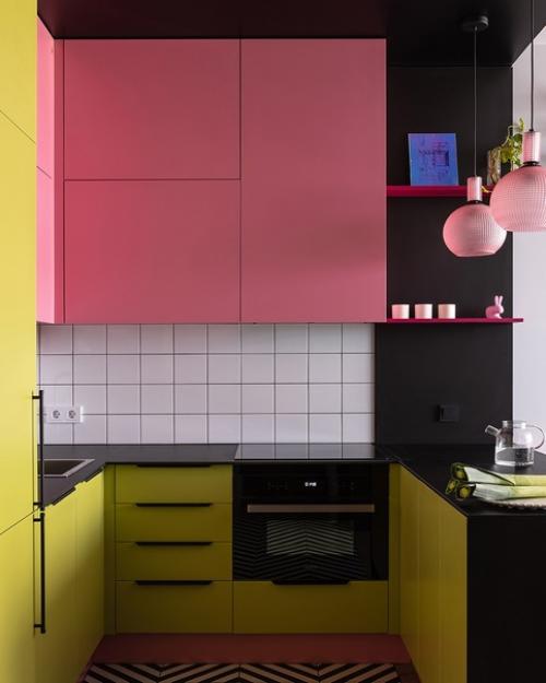 Яркий интерьер однокомнатной квартиры 39 кв. 01