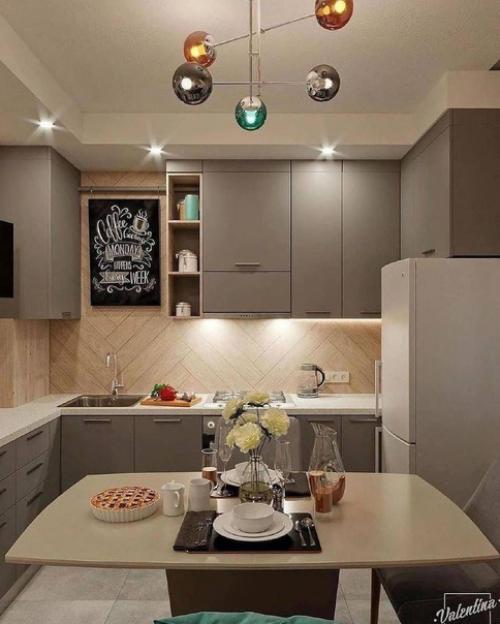 Стильный интерьер кухни. 01