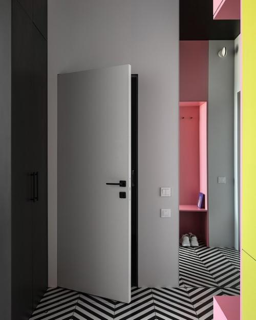 Яркий интерьер однокомнатной квартиры 39 кв. 07