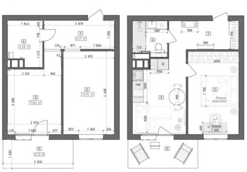 Современный интерьер однушки площадью 37 кв. 09