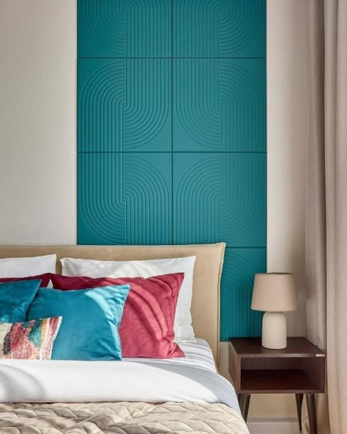 Яркие акценты в интерьере однокомнатной квартиры 32 кв. 07